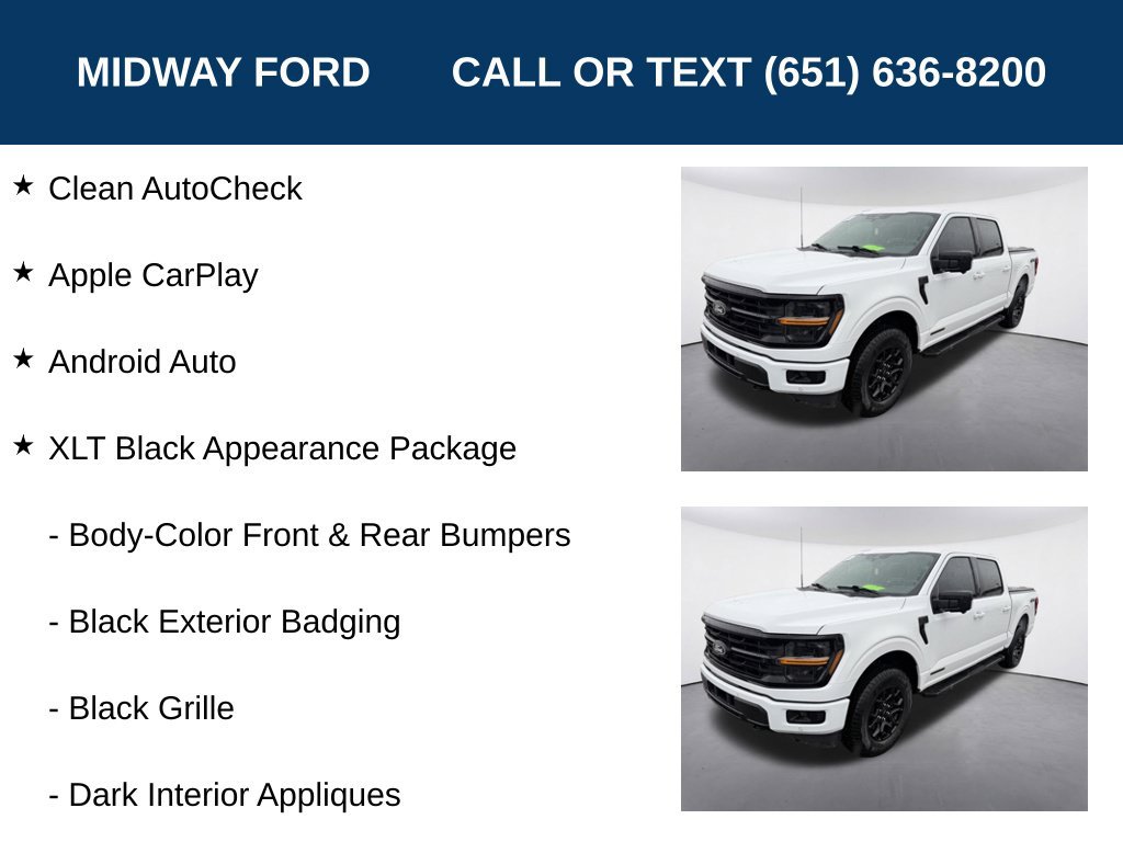 Certified 2024 Ford F150 XLT w/ Equipment Group 302A MID AWD/4WD image 7