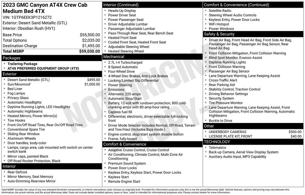 Used 2023 GMC Canyon AT4X image 12