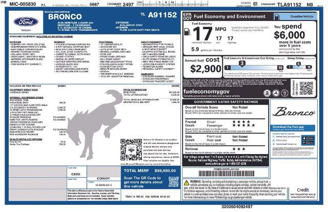 Certified 2026 Ford Bronco Heritage Edition AWD/4WD image 30
