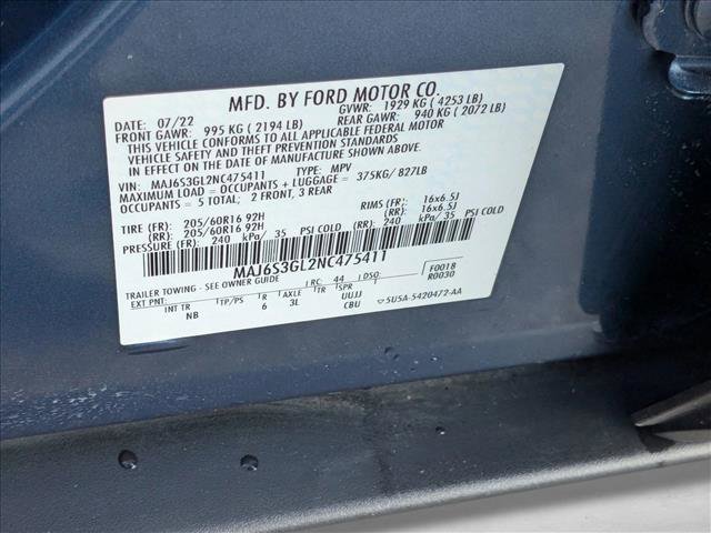 Certified 2022 Ford EcoSport SE w/ SE Convenience Package image 28