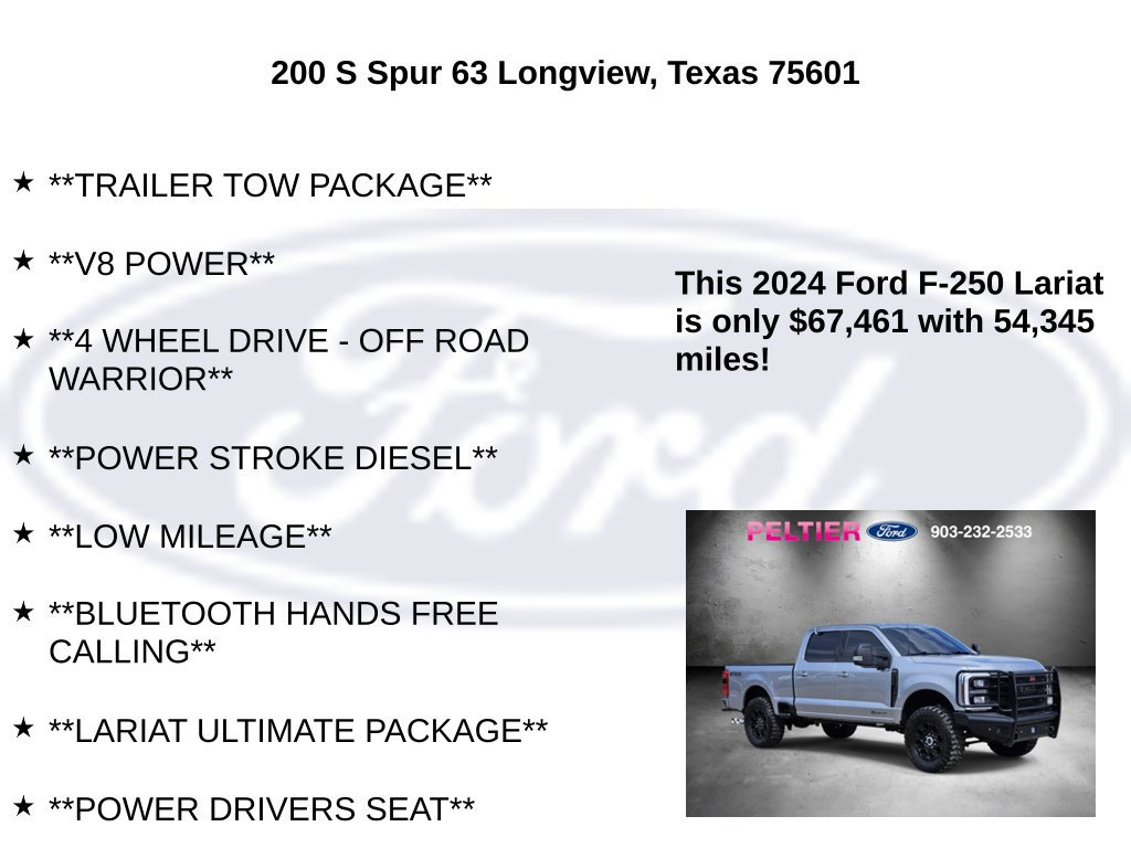 Certified 2024 Ford F250 Lariat w/ Lariat Ultimate Package AWD/4WD image 25