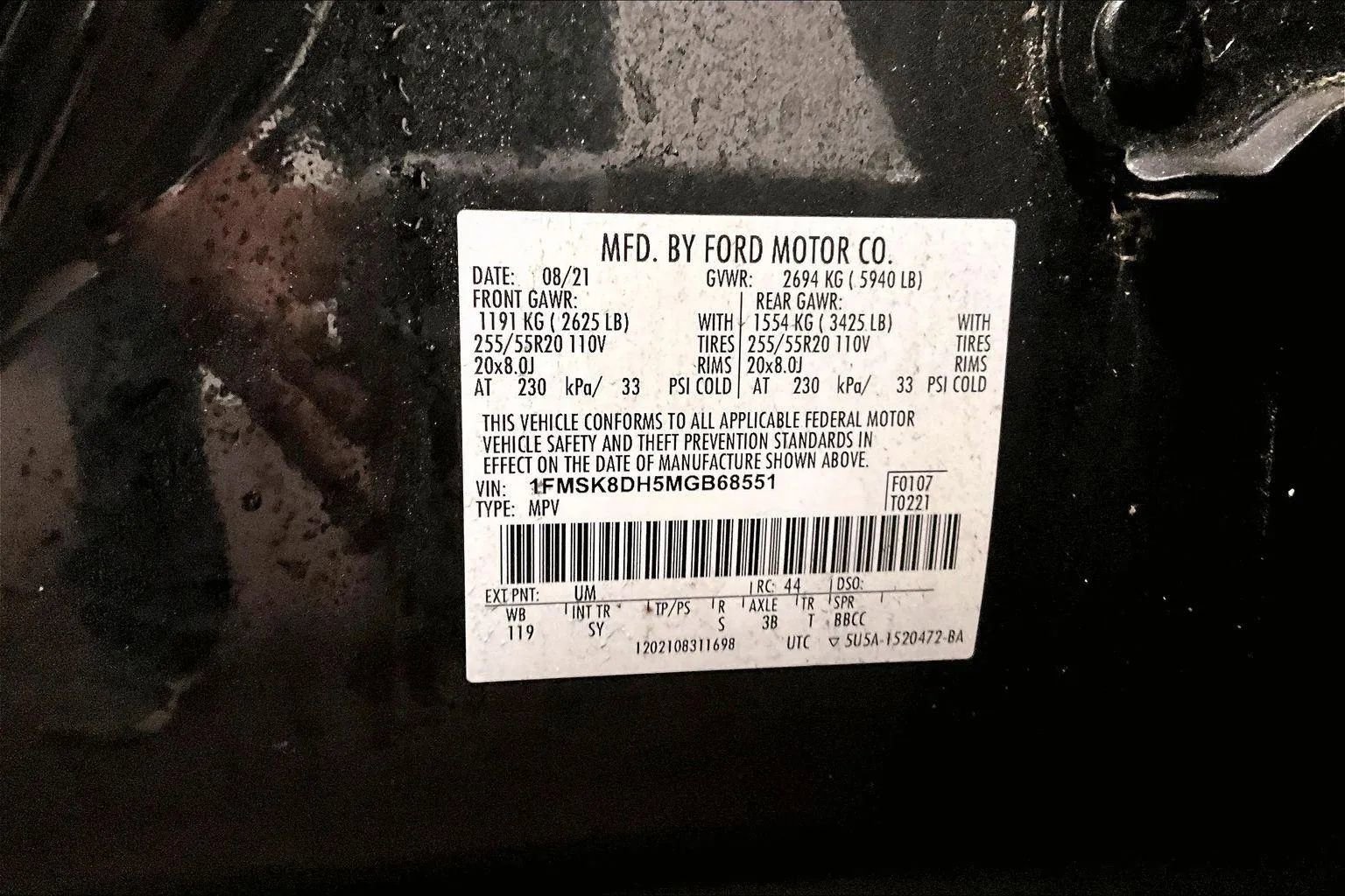 Certified 2021 Ford Explorer XLT w/ Equipment Group 202A image 34