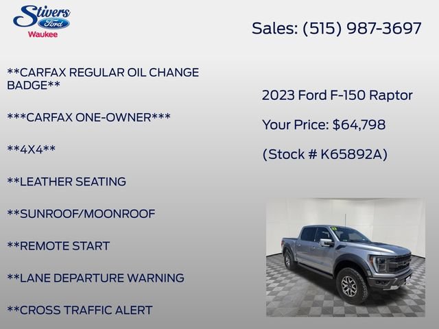 Certified 2023 Ford F150 Raptor AWD/4WD image 16