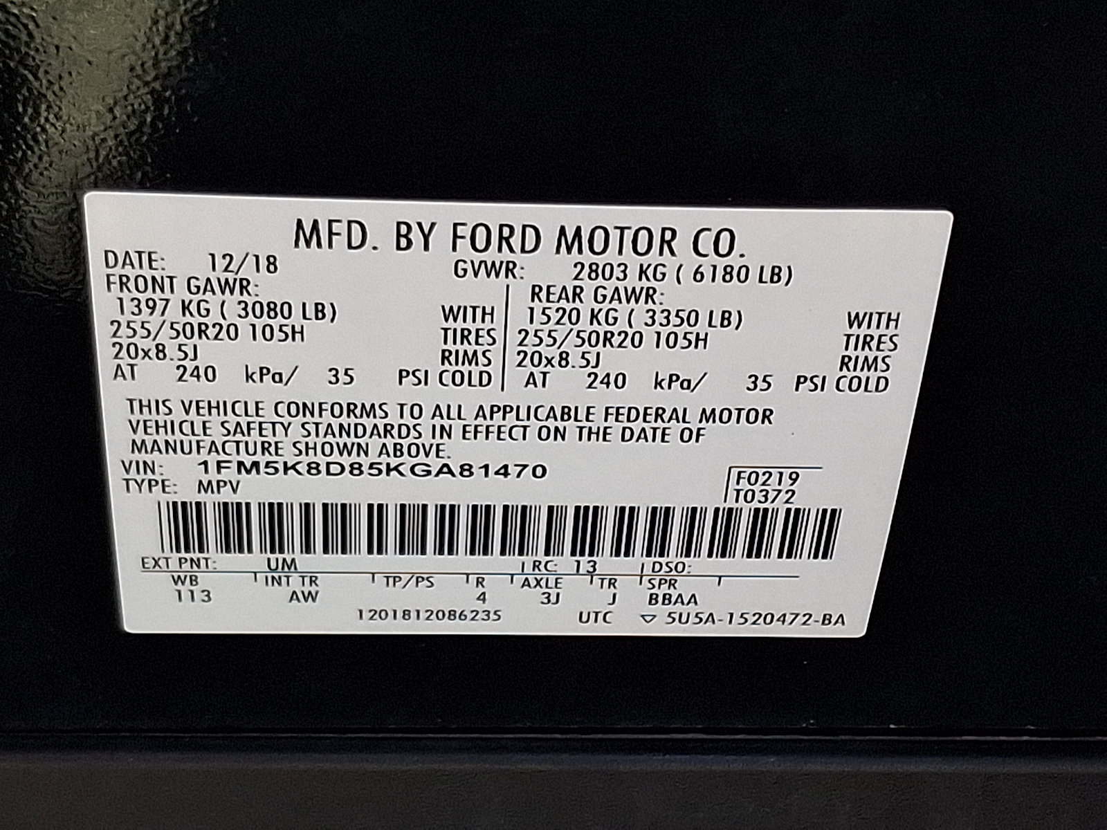 Certified 2019 Ford Explorer XLT w/ Equipment Group 202A AWD/4WD image 27