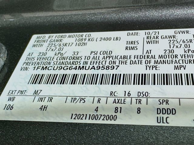 Certified 2021 Ford Escape SE w/ Cold Weather Package image 26