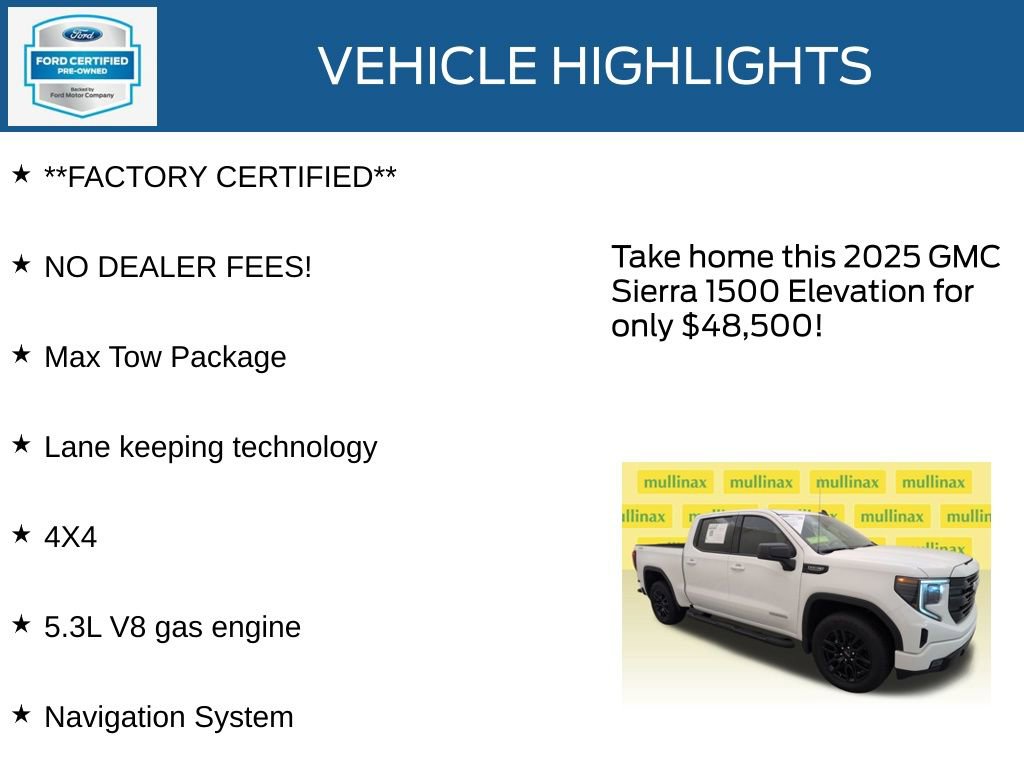 Used 2025 GMC Sierra 1500 Elevation w/ Preferred Package AWD/4WD image 12