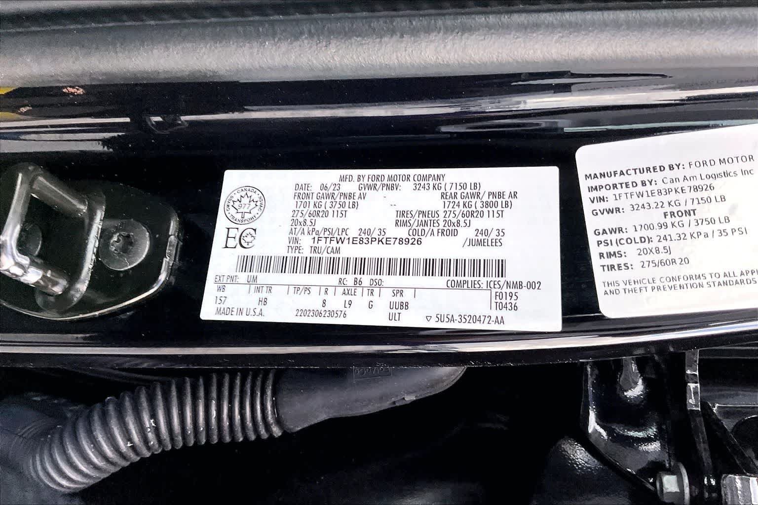 Certified 2023 Ford F150 Lariat w/ Equipment Group 502A High AWD/4WD image 20