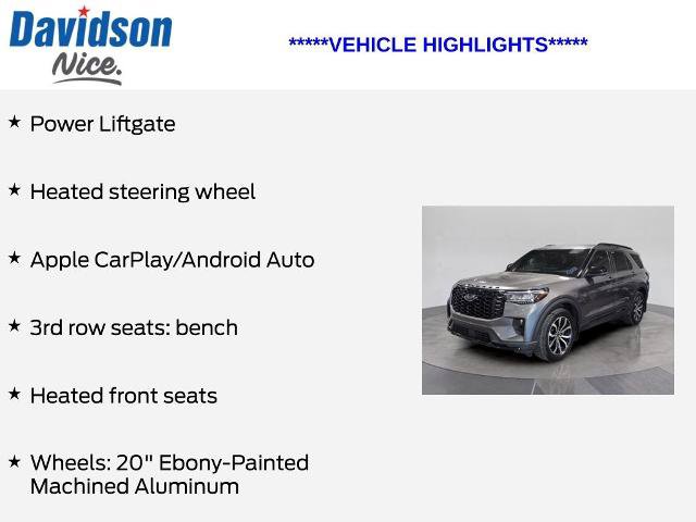 Certified 2025 Ford Explorer ST-Line AWD/4WD image 5