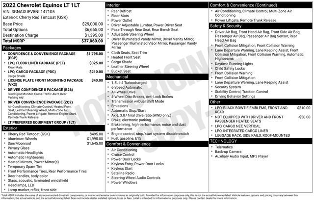 Used 2022 Chevrolet Equinox LT image 35