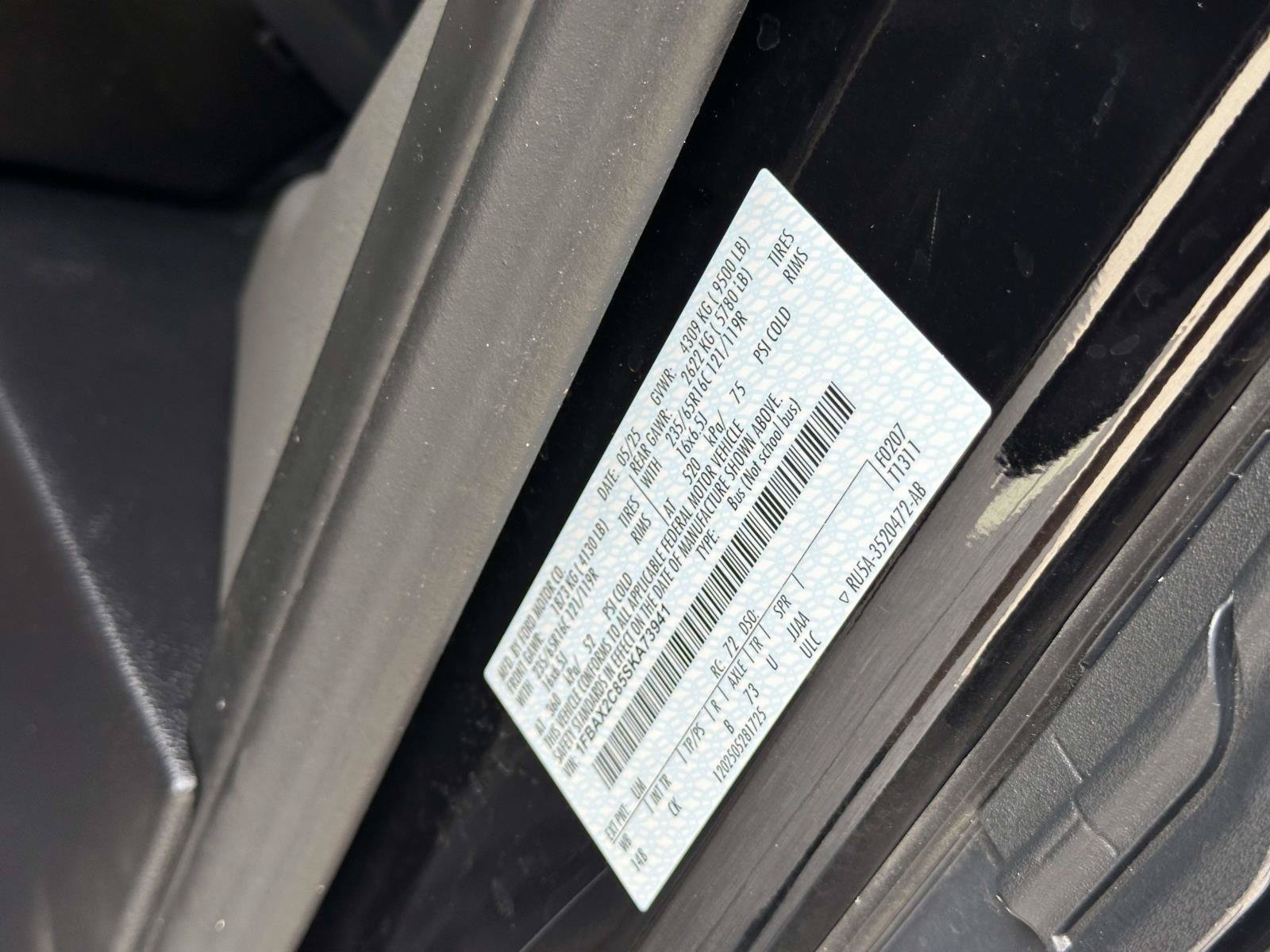 Certified 2025 Ford Transit 350 XLT RWD image 15