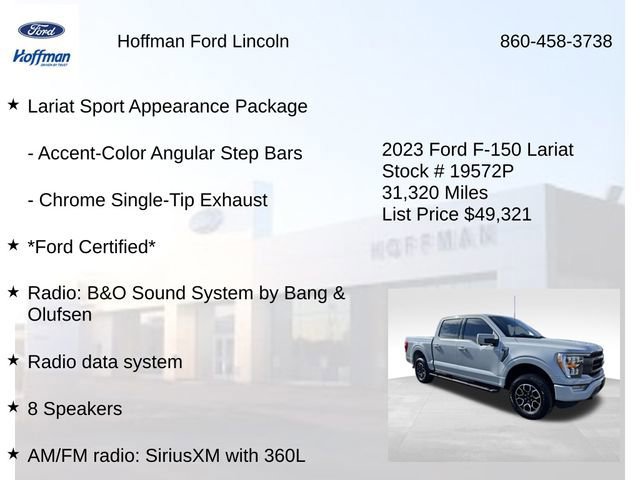 Certified 2023 Ford F150 Lariat AWD/4WD image 12