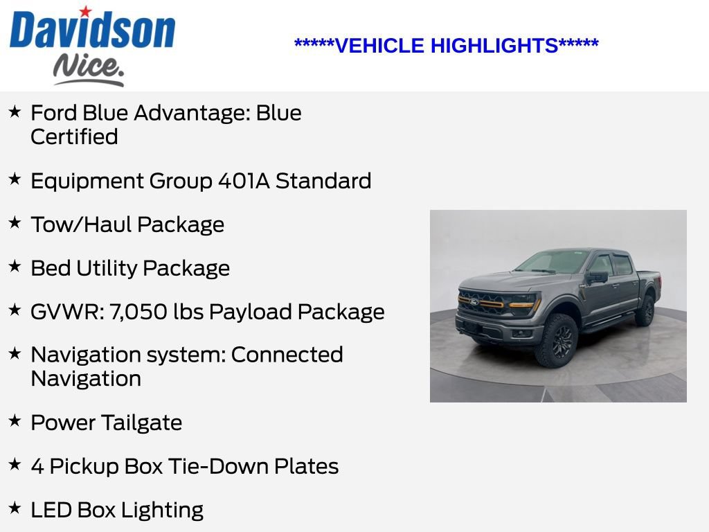 Certified 2025 Ford F150 Tremor w/ Bed Utility Package AWD/4WD image 5