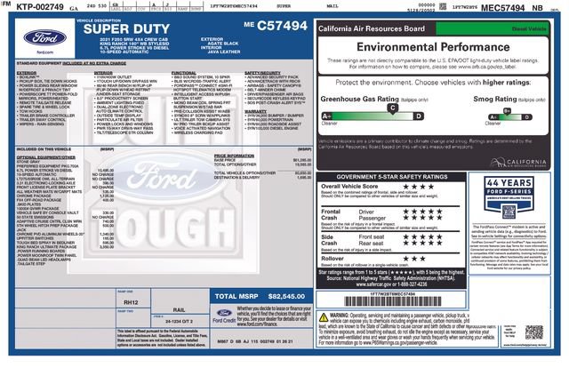 Certified 2021 Ford F250 King Ranch w/ King Ranch Ultimate Package AWD/4WD image 4