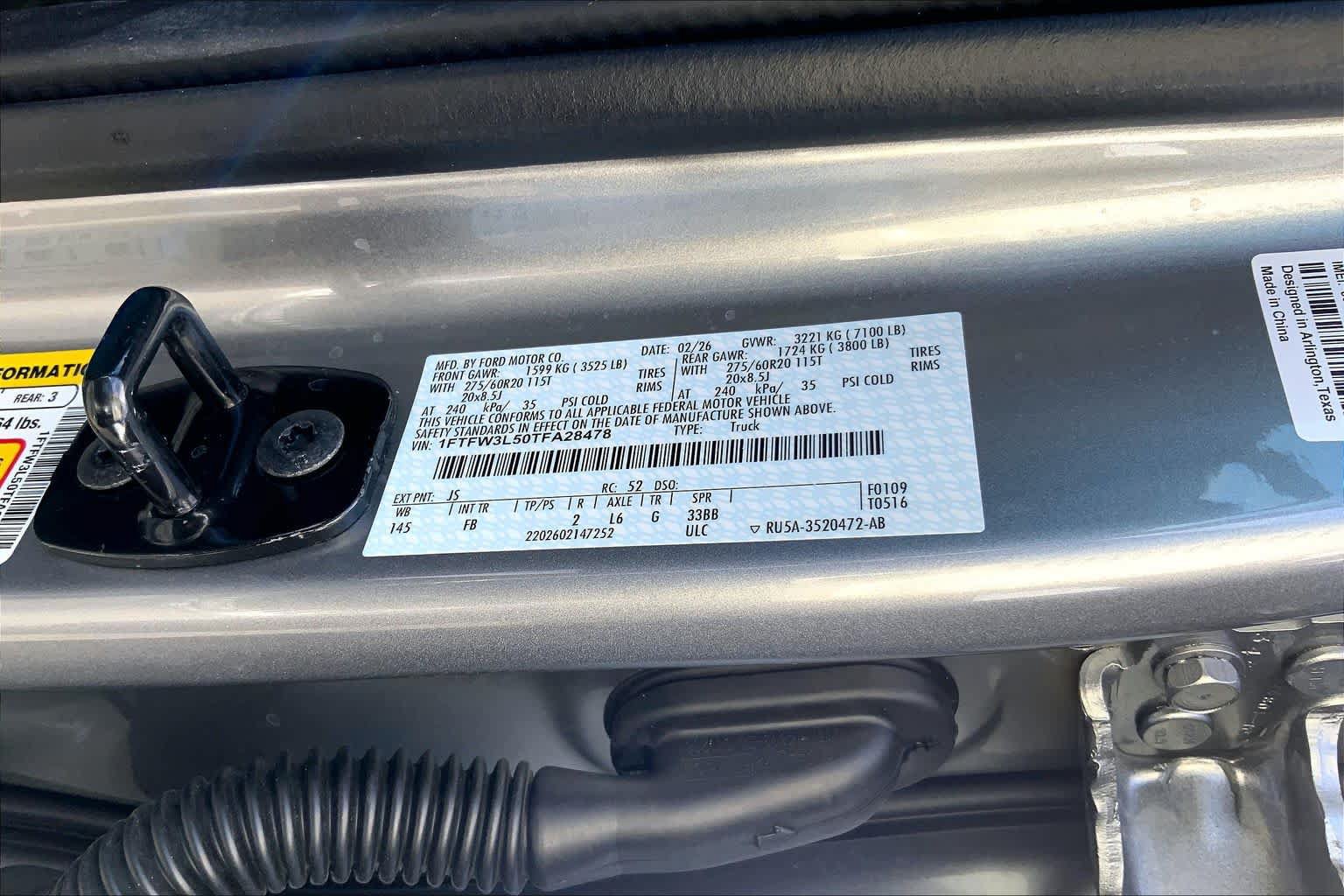 Certified 2026 Ford F150 XLT w/ Equipment Group 302A MID AWD/4WD image 33