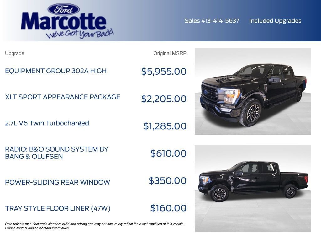 Certified 2023 Ford F150 XLT w/ Equipment Group 302A High image 10