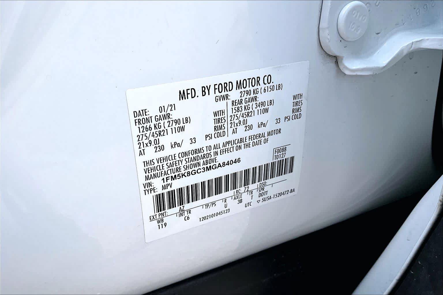 Certified 2021 Ford Explorer ST w/ Equipment Group 401A AWD/4WD image 34