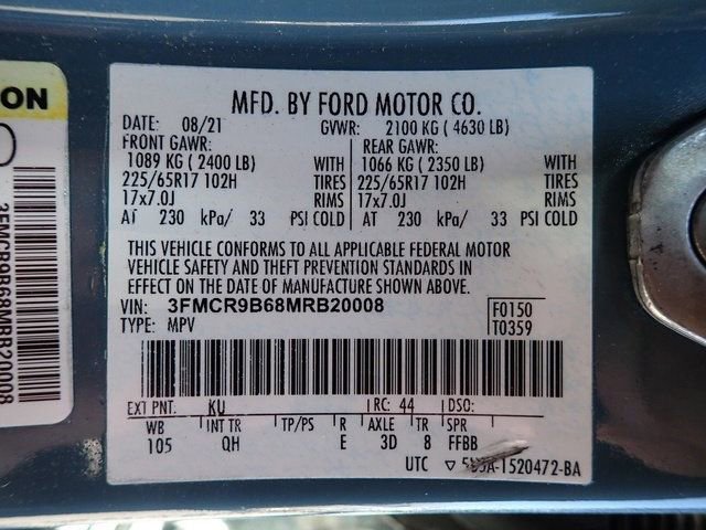 Certified 2021 Ford Bronco Sport Big Bend w/ Big Bend Package (96B) image 13