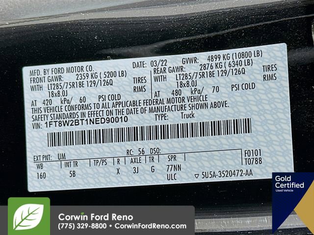 Certified 2022 Ford F250 Lariat w/ Tremor Off-Road Package image 35