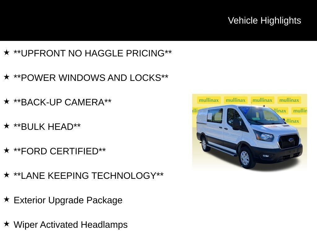 Certified 2024 Ford Transit 250 Low Roof w/ Exterior Upgrade Package image 16