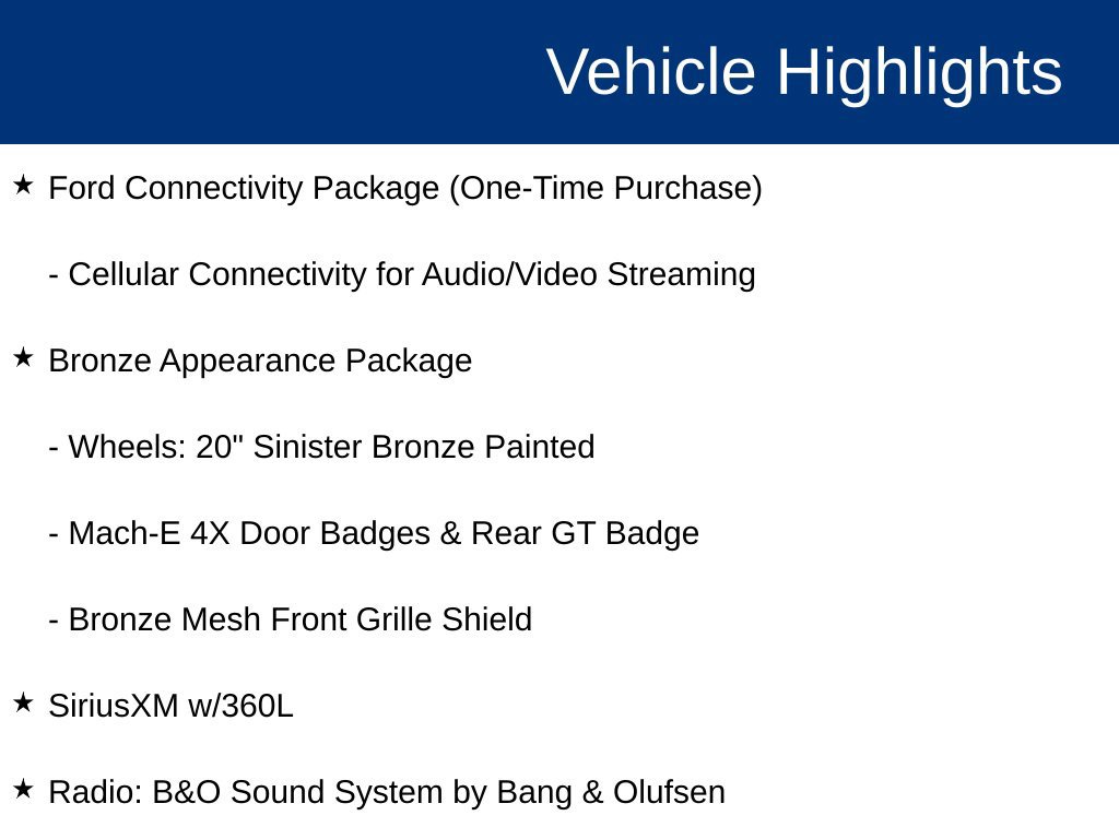 Certified 2025 Ford Mustang Mach-E GT w/ Bronze Appearance Package AWD/4WD image 24