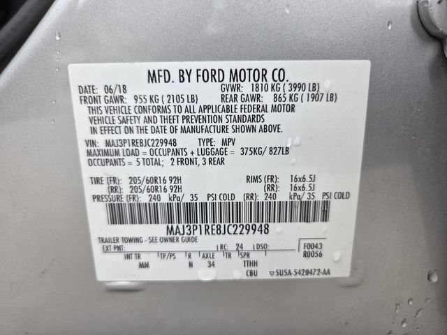 Certified 2018 Ford EcoSport S FWD image 21