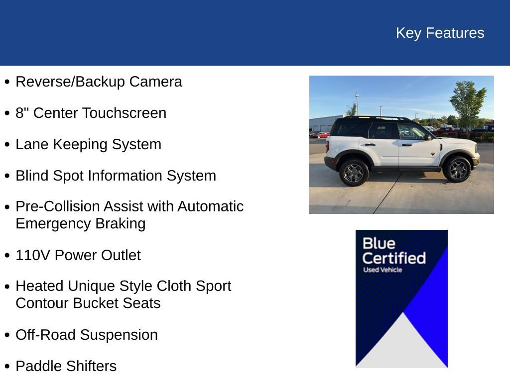 Certified 2024 Ford Bronco Sport Badlands AWD/4WD image 30