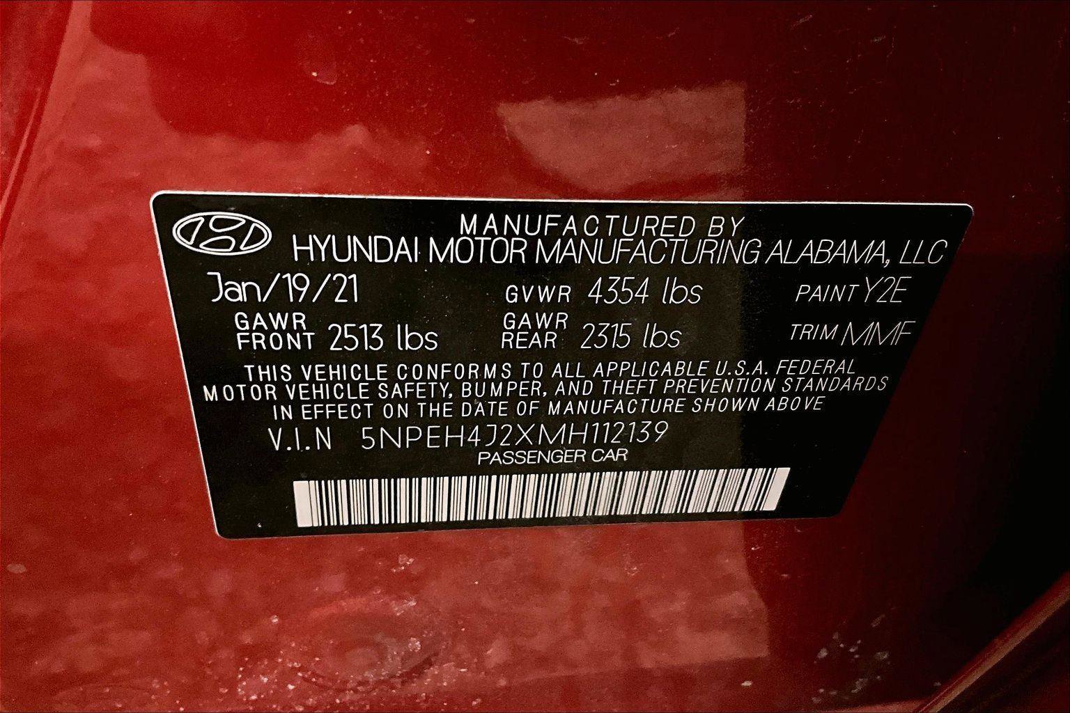 Used 2021 Hyundai Sonata Limited w/ Cargo Package image 33