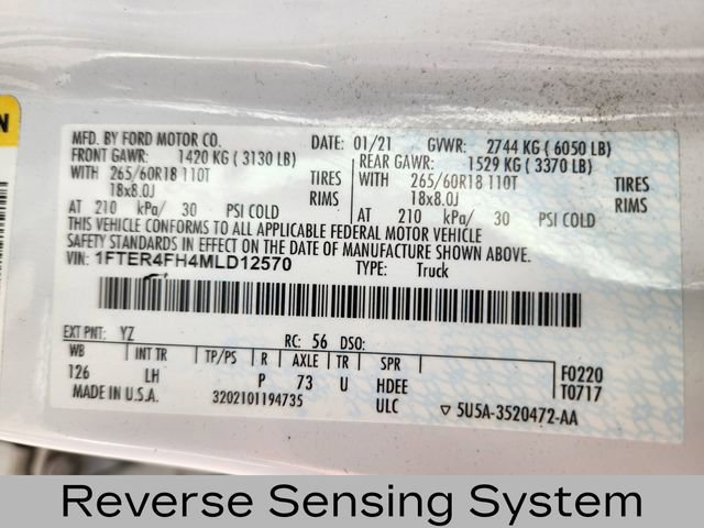 Certified 2021 Ford Ranger XLT w/ Equipment Group 302A High image 28