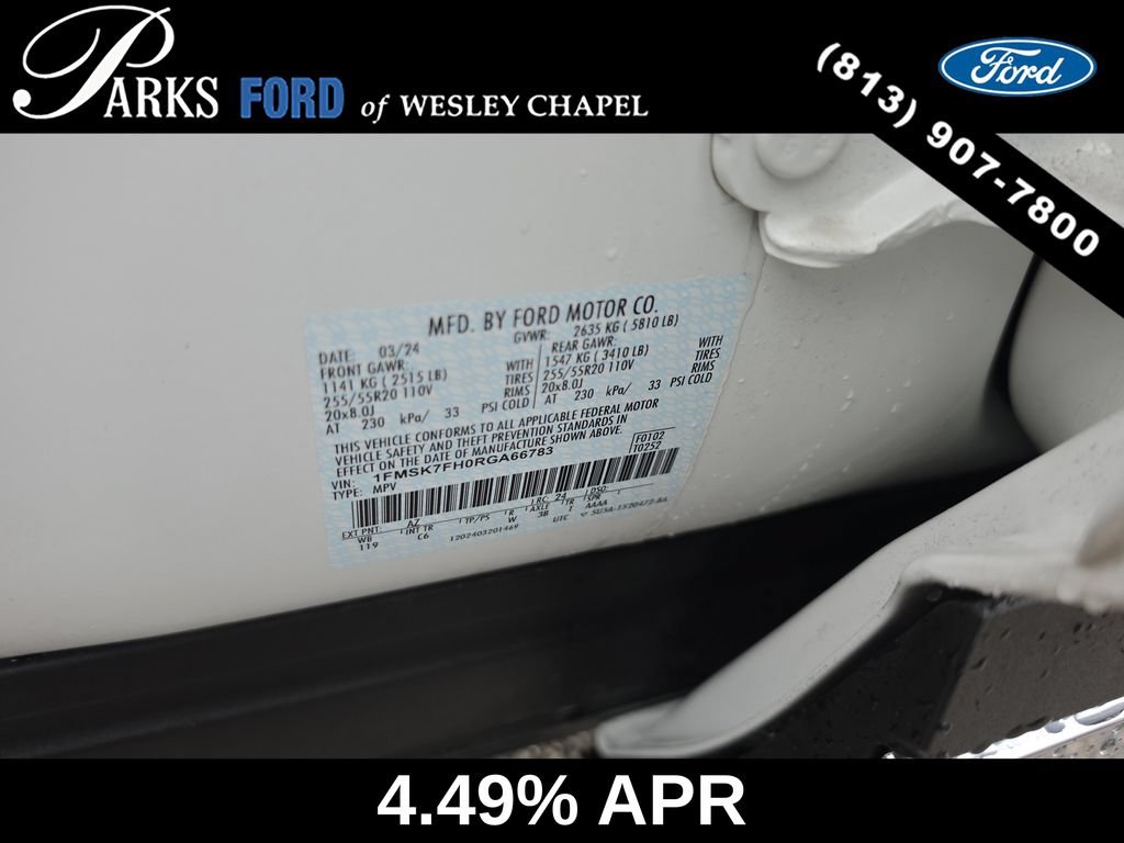 Certified 2024 Ford Explorer Limited w/ Equipment Group 301A RWD image 36