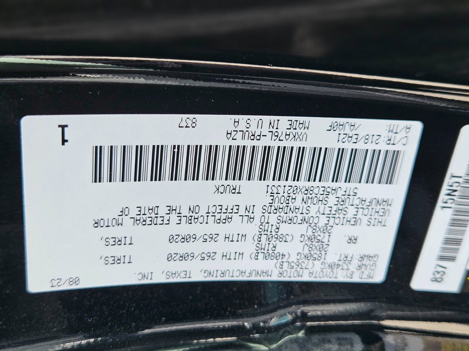 Used 2024 Toyota Tundra Limited AWD/4WD image 34