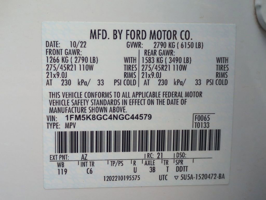 Certified 2022 Ford Explorer ST w/ Equipment Group 401A image 32