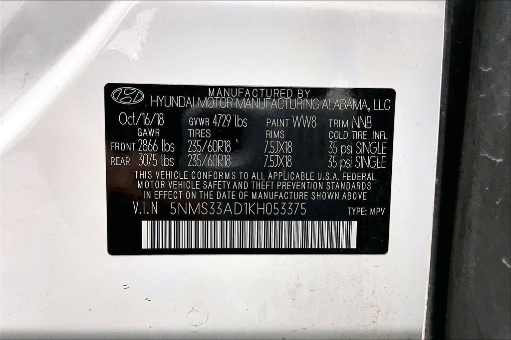 Used 2019 Hyundai Santa Fe SEL FWD image 35