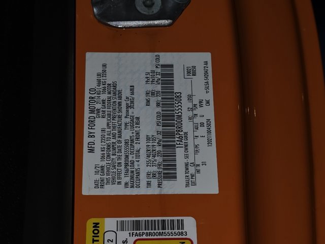 Certified 2021 Ford Mustang Mach 1 image 34