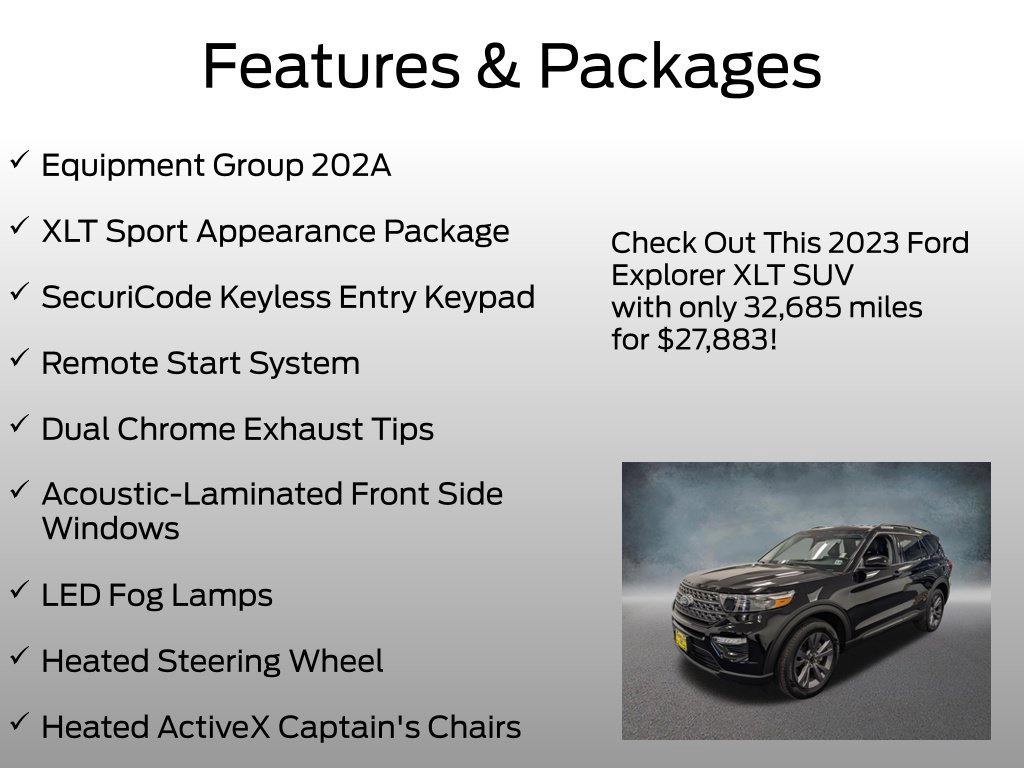 Certified 2023 Ford Explorer XLT w/ Equipment Group 202A AWD/4WD image 4