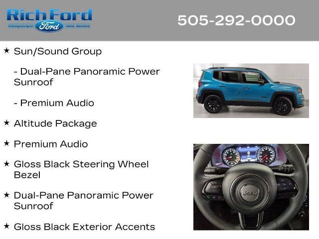 Used 2022 Jeep Renegade Altitude w/ Sun/Sound Group AWD/4WD image 24
