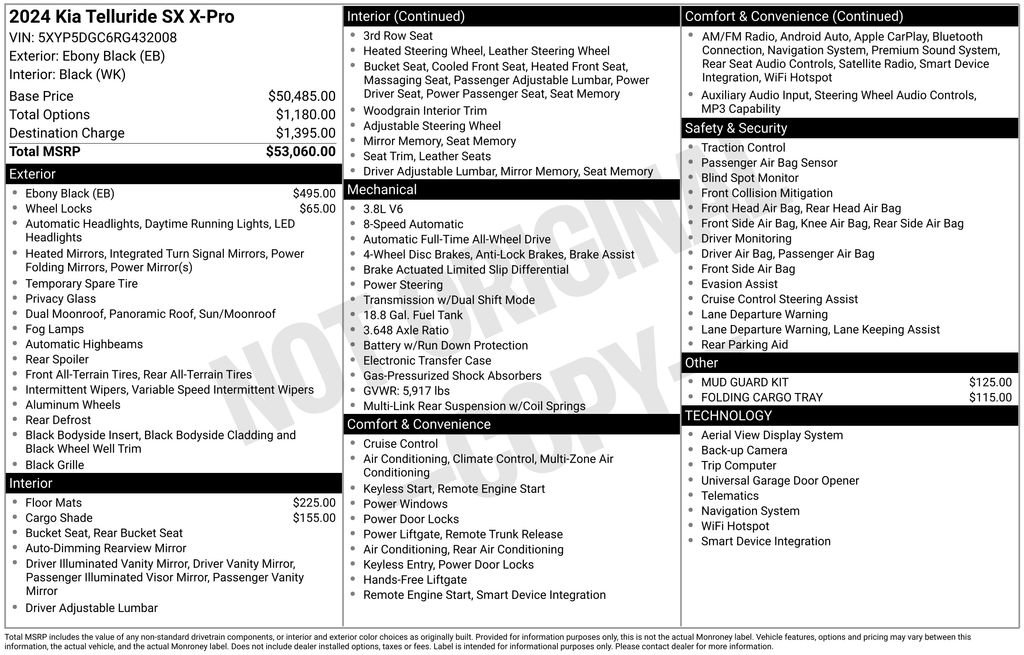 Used 2024 Kia Telluride SX X-Pro image 7