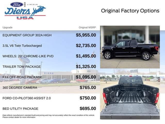 Certified 2022 Ford F150 XLT w/ Equipment Group 302A High AWD/4WD image 14