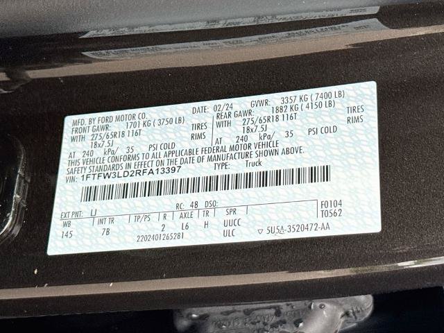 Certified 2024 Ford F150 XLT w/ Equipment Group 302A MID AWD/4WD image 22