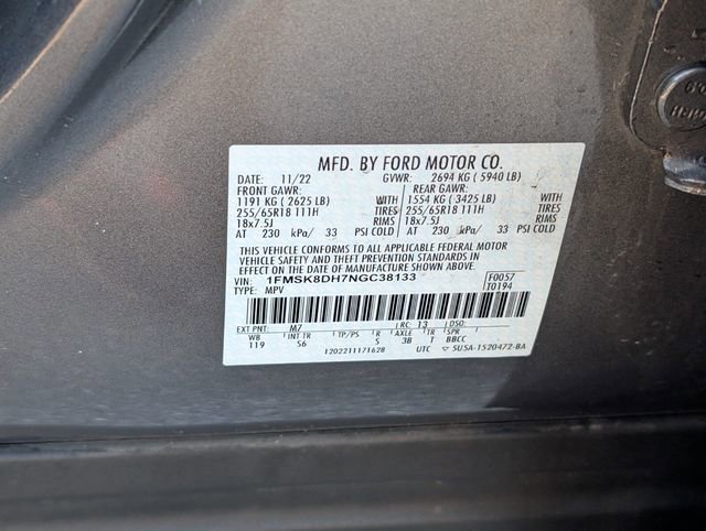 Certified 2022 Ford Explorer XLT w/ Equipment Group 202A image 19