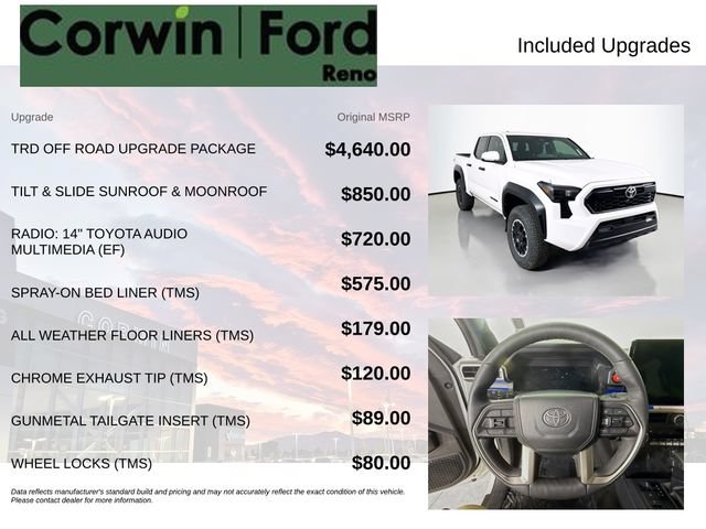 Used 2024 Toyota Tacoma TRD Off-Road w/ TRD Off Road Upgrade Package AWD/4WD image 3