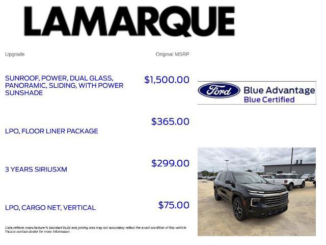 Used 2025 Chevrolet Traverse High Country w/ LPO, Floor Liner Package FWD image 10