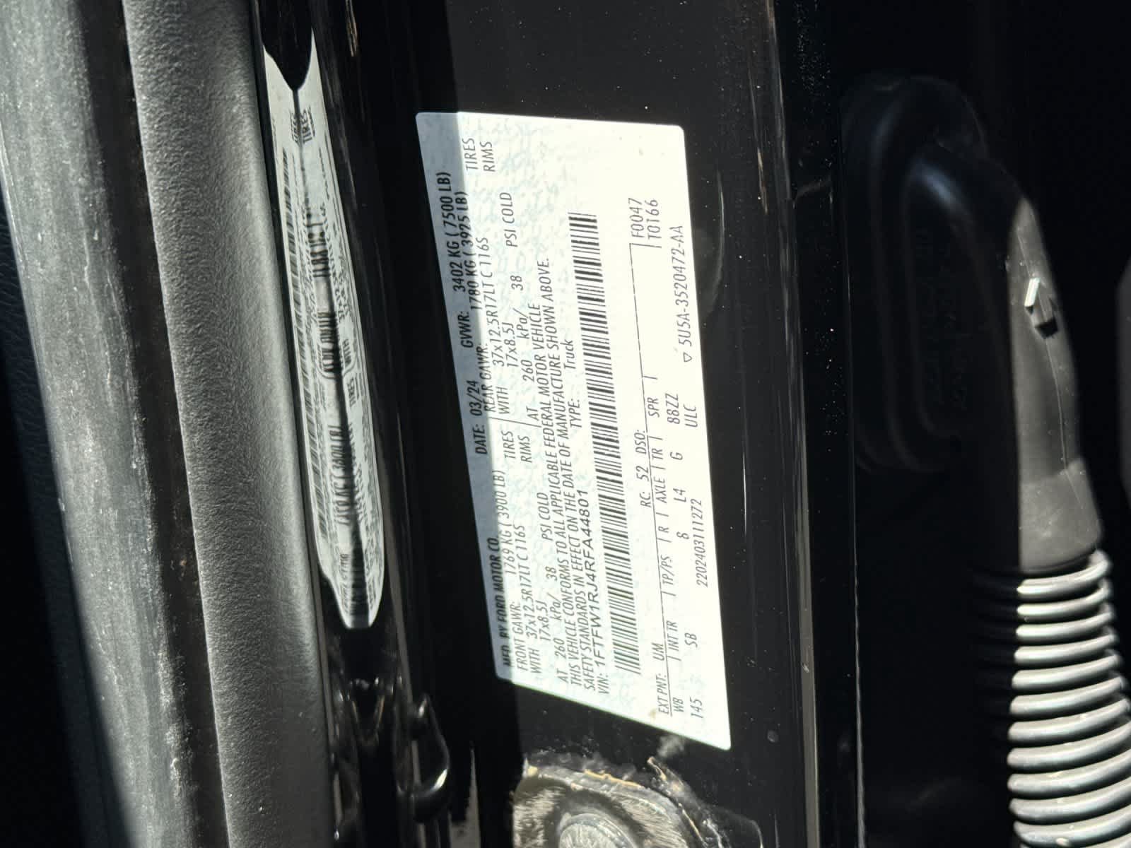 Certified 2024 Ford F150 Raptor w/ Equipment Group 803A Raptor R AWD/4WD image 29