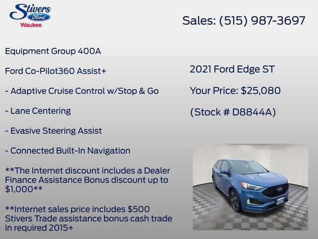 Certified 2021 Ford Edge ST image 11