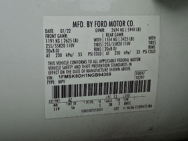 Certified 2022 Ford Explorer XLT w/ Equipment Group 202A AWD/4WD image 27
