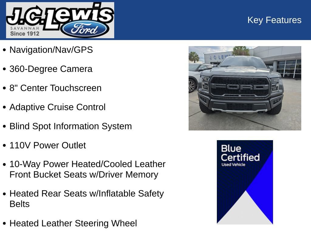 Certified 2019 Ford F150 Raptor w/ Equipment Group 802A Luxury AWD/4WD image 14