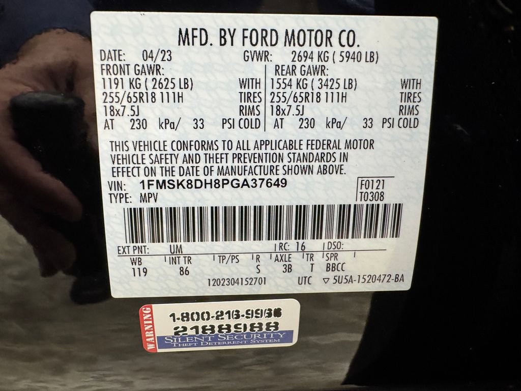 Certified 2023 Ford Explorer XLT w/ Class IV Trailer Tow Package AWD/4WD image 35