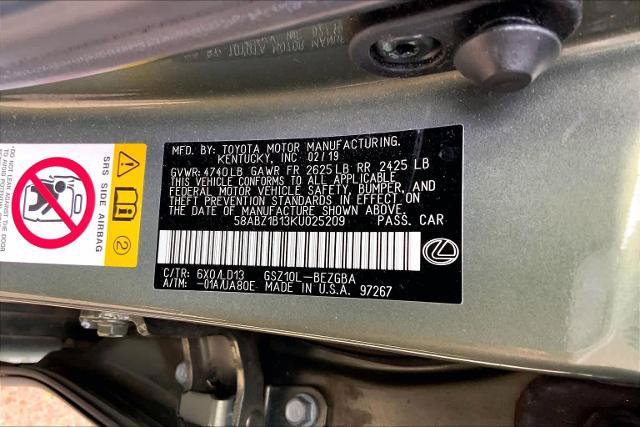 Used 2019 Lexus ES 350 w/ Premium Package FWD image 32