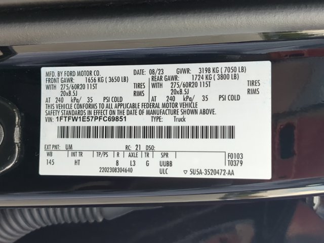 Certified 2023 Ford F150 Lariat w/ Equipment Group 502A High AWD/4WD image 30