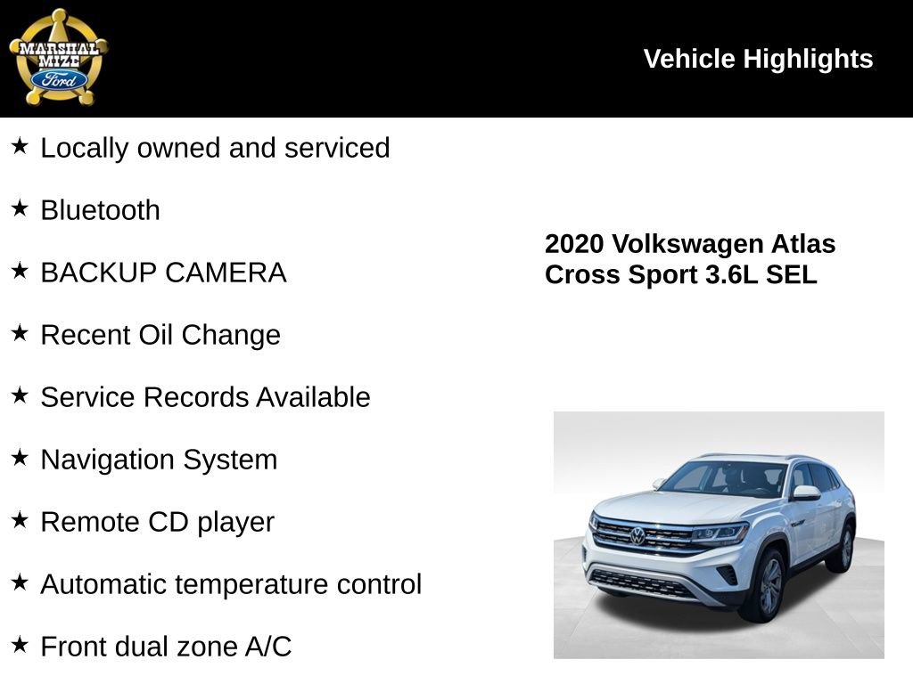 Used 2020 Volkswagen Atlas Cross Sport SEL AWD/4WD image 2