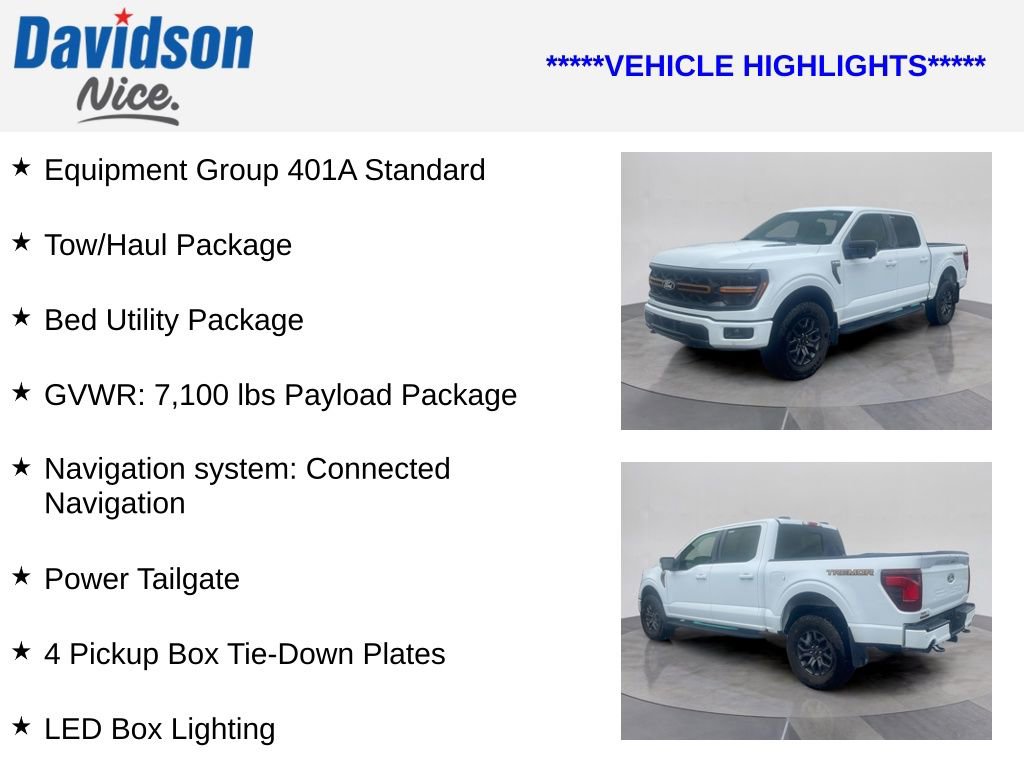 Certified 2025 Ford F150 Tremor w/ Bed Utility Package AWD/4WD image 4